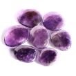 Amethyst dunkel Scheibensteine - schöne Qualität - ca. 2,7 - 3,5 cm / ca. 10-14 g/St