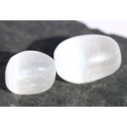 Selenit (Fasergips) Trommelsteine  - Sonderqualitt - ca. 3 cm / 19g/St (GKS)