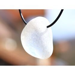 Bergkristall Ema-Egg / Ema-Ei (Proferiche Stone / Stone of the Seer) XL Trommelstein gebohrt - AA-Sonderqualit�t - ca. 3,7 cm x 2,8 cm x 1,9 cm