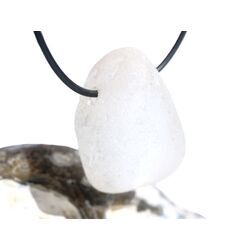 Bergkristall Ema-Egg / Ema-Ei (Proferiche Stone / Stone of the Seer) XL Trommelstein gebohrt - AA-Sonderqualit�t - ca. 3,7 cm x 2,8 cm x 1,9 cm