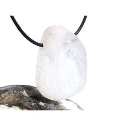 Bergkristall Ema-Egg / Ema-Ei (Proferiche Stone / Stone of the Seer) XL Trommelstein gebohrt - AA-Sonderqualit�t - ca. 3,7 cm x 2,8 cm x 1,9 cm