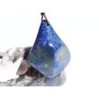 Lapislazuli / Fleck-Lapis XL Schmuckstein gebohrt - ca. 3,8 cm x 3,2 cm x 1,7 cm - inkl. Band -
