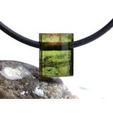 Turmalin grün (Verdelith) Kristallstab / Schmuckstein gebohrt gebohrt - AA-Sonderqualität - Rarität - ca. 1,1 cm x 0,9 cm x 0,6 cm