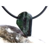 Turmalin grün (Verdelith) Trommelstein gebohrt - Sonderqualität - Rarität - ca. 2 cm x 1,3 cm x 0,8 cm