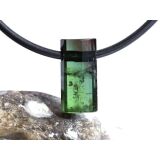 Turmalin grün (Verdelith) Kristallstab / Schmuckstein gebohrt gebohrt - AA-Sonderqualität - Rarität - ca. 1,5 cm x 0,8 cm x 0,5 cm