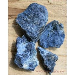 Dumortierit Wassersteine-Sonderqualität / Rohsteine extra angetrommelt - ca. 50 g