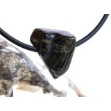 Turmalin grün (Verdelith) Trommelstein gebohrt - Rarität - ca. 1,7 cm x 1,5 cm x 0,9 cm