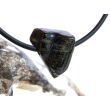 Turmalin grün (Verdelith) Trommelstein gebohrt - Rarität - ca. 1,7 cm x 1,5 cm x 0,9 cm