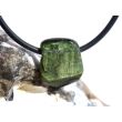 Turmalin grün (Verdelith) Trommelstein gebohrt - Sonderqualität - Rarität - ca. 1,5 cm x 1,3 cm x 0,9 cm