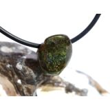 Turmalin grün (Verdelith) Trommelstein gebohrt - Sonderqualität - Rarität - ca. 1,4 cm x 1,3 cm x 1,3 cm