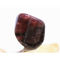 Turmalin polychrom rosa-schwarz (Rubellit-Schrl) Trommelstein - Raritt - AA-Sonderqualitt - ca. 2,4 cm x 2 cm x 1,4 cm (GKS)