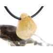 Citrin (gebr.) Trommelstein gebohrt - ca. 2,2 cm x 1,8 cm x 1,4 cm - Sonderpreis wg. Makel -