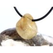 Citrin (gebr.) Trommelstein gebohrt - ca. 2,2 cm x 1,8 cm x 1,4 cm - Sonderpreis wg. Makel -