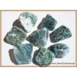 Moosachat grün Wassersteine-Sonderqualität / Rohsteine extra angetrommelt - ca. 50 g (GKS)