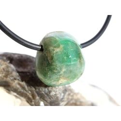 Smaragd Schmuckstein / Trommelstein gebohrt (Beryll) - Rarit�t - ca. 1,6 cm x 1,5 cm x 1,2 cm