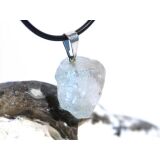Topas blau Kristall mit Spitze / Rohstein Anhänger...