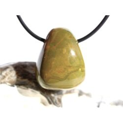 Ozeanachat Trommelstein gebohrt (Ozeanchalcedon / Ozeanjaspis) - schöne Qualität - ca. 2,6 cm x 2,1 cm x 1,6 cm
