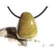 Ozeanachat Trommelstein gebohrt (Ozeanchalcedon / Ozeanjaspis) - schöne Qualität - ca. 2,6 cm x 2,1 cm x 1,6 cm