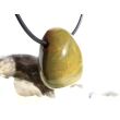 Ozeanachat Trommelstein gebohrt (Ozeanchalcedon / Ozeanjaspis) - schöne Qualität - ca. 2,6 cm x 2,1 cm x 1,6 cm