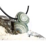 Ozeanachat Trommelstein gebohrt (Ozeanchalcedon / Ozeanjaspis) - AA-Sonderqualität - ca. 2,5 cm x 2,2 cm x 1,5 cm