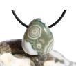 Ozeanachat Trommelstein gebohrt (Ozeanchalcedon / Ozeanjaspis) - AA-Sonderqualität - ca. 2,5 cm x 2,2 cm x 1,5 cm