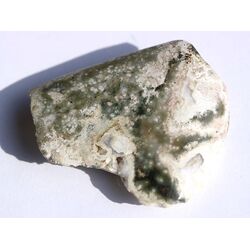 Ozeanachat XXXL Rohstein mit Anschliff (Ozeanchalcedon / Ozeanjaspis) - ca. 5,4 cm x 4,9 cm x 1,5 cm