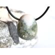 Ozeanachat Trommelstein gebohrt (Ozeanchalcedon / Ozeanjaspis) - schöne Qualität - ca. 2,5 cm x 2 cm x 1,1 cm
