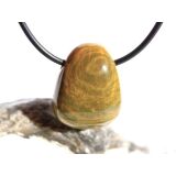 Ozeanachat Trommelstein gebohrt (Ozeanchalcedon /...