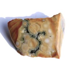 Ozeanachat XXXL Rohstein mit Anschliff (Ozeanchalcedon / Ozeanjaspis) - Sonderqualitt - ca. 6,5 cm x 5,1 cm x 2,1 cm