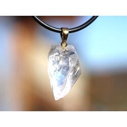 Danburit Kristall / Schmuckstein Anh�nger Silber�se vergoldet - Rarit�t - AA-Sonderqualit�t - ca. 2,8 cm x 1,4 cm x 1,3 cm