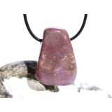 Lavendel-Jade (Jadeit) XL Schmuckstein / Scheibenstein gebohrt - schöne Qualität - Handarbeit - ca. 3,5 cm x 2,5 cm x 1 cm (Lavendeljade)