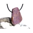 Lavendel-Jade (Jadeit) XL Schmuckstein / Scheibenstein gebohrt - schöne Qualität - Handarbeit - ca. 3,5 cm x 2,5 cm x 1 cm (Lavendeljade)