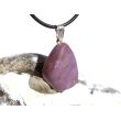 Lavendel-Jade (Jadeit) Trommelstein Anhänger Silberöse Schmuckdose - Sonderqualität - ca. 3,4 cm x 1,9 cm x 0,8 cm (Lavendeljade)