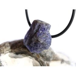 Tansanit (Zoisit) Rohsteinform angetrommelt, gebohrt - Rarität - schöne Qualität - ca. 2,2 cm x 2 cm x 1,5 cm (Trommelstein)