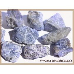 Tansanit (Zoisit) Wassersteine-Sonderqualitt / Rohsteine extra angetrommelt - Raritt - Sonderqualitt - ca. 50 g