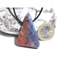 Richterit XXL Schmuckstein / Scheibenstein gebohrt - Raritt - AA-Sonderqualitt - Unikat - Handarbeit - ca. 4,5 cm x 2,9 cm x 0,9 cm (GKS)