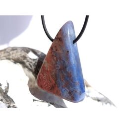 Richterit XXL Schmuckstein / Scheibenstein gebohrt - Raritt - AA-Sonderqualitt - Unikat - Handarbeit - ca. 4,5 cm x 2,9 cm x 0,9 cm (GKS)