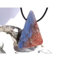 Richterit XXL Schmuckstein / Scheibenstein gebohrt - Raritt - AA-Sonderqualitt - Unikat - Handarbeit - ca. 4,5 cm x 2,9 cm x 0,9 cm (GKS)