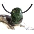 Chromdiopsid Trommelstein gebohrt - schöne Qualität - ca. 2,3 cm x 1,6 cm x 1 cm