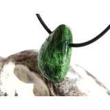 Chromdiopsid Schmuckstein Cabochon gebohrt - Sonderqualität - Handarbeit - ca. 2,6 cm x 1,6 cm x 0,8 cm (GKS)