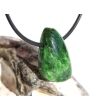 Chromdiopsid Schmuckstein Cabochon gebohrt - Sonderqualität - Handarbeit - ca. 2,6 cm x 1,6 cm x 0,8 cm (GKS)