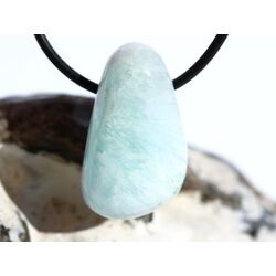 Hemimorphit t�rkisblau Trommelstein / Schmuckstein gebohrt - Sonderqualit�t - ca. 3 cm x 1,8 cm x 1,5 cm