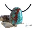Chrysokoll Trommelstein gebohrt - Sonderqualität - ca. 2,7 cm x 2,1 cm x 1,4 cm