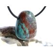 Chrysokoll Trommelstein gebohrt - Sonderqualität - ca. 2,7 cm x 2,1 cm x 1,4 cm