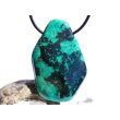 Chrysokoll XXL Schmuckstein / Scheibenstein / Trommelstein gebohrt - AA-Sonderqualität - Handarbeit - ca. 4,7 cm x 3,1 cm x 1,1 cm