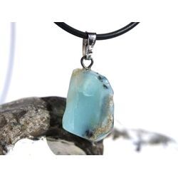 Andenopal hellblau (Chrysopal) Trommelstein Anhnger Silberse Schmuckdose - Raritt - Sonderqualitt - ca. 3,1 cm x 1,4 cm x 0,9 cm