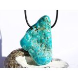 Türkis XXXL Scheibenstein gebohrt (stab.) - Sonderqualität - ca. 5,8 cm x 3,6 cm x 1,1 cm