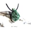 Prasem "Afrikanische Jade" Trommelstein / Schmuckstein gebohrt - ca. 2,5 cm x 1,3 cm x 1,6 cm