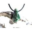 Prasem "Afrikanische Jade" Trommelstein / Schmuckstein gebohrt - ca. 2,5 cm x 1,3 cm x 1,6 cm