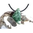 Prasem "Afrikanische Jade" Trommelstein / Schmuckstein gebohrt - ca. 2,5 cm x 1,3 cm x 1,6 cm